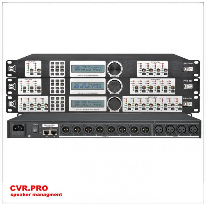 Spitzenaudiovideoprozessor, PA-Prozessor 4 Sprecher-Management ins 8 heraus Dsp DJ
